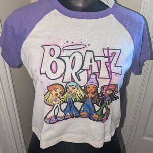NWT Bratz Retro Style Crop Top Misses Jrs Size XL